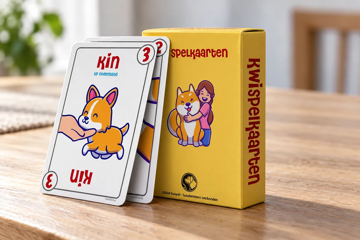 Preview artwork for the digital Wagging Cards printable dog training game